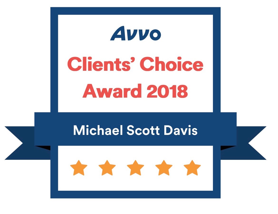 AVVO client's choice award 2018 Michael Scot Devis